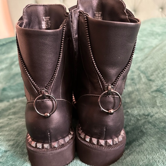 Vince Camuto Studded Combat Boots - Picture 2 of 5